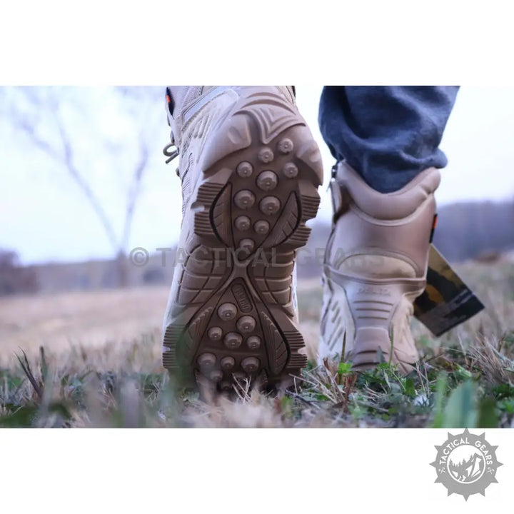 Tactical Delta Military Shoes original quality tan tactical boots with aggressive tread