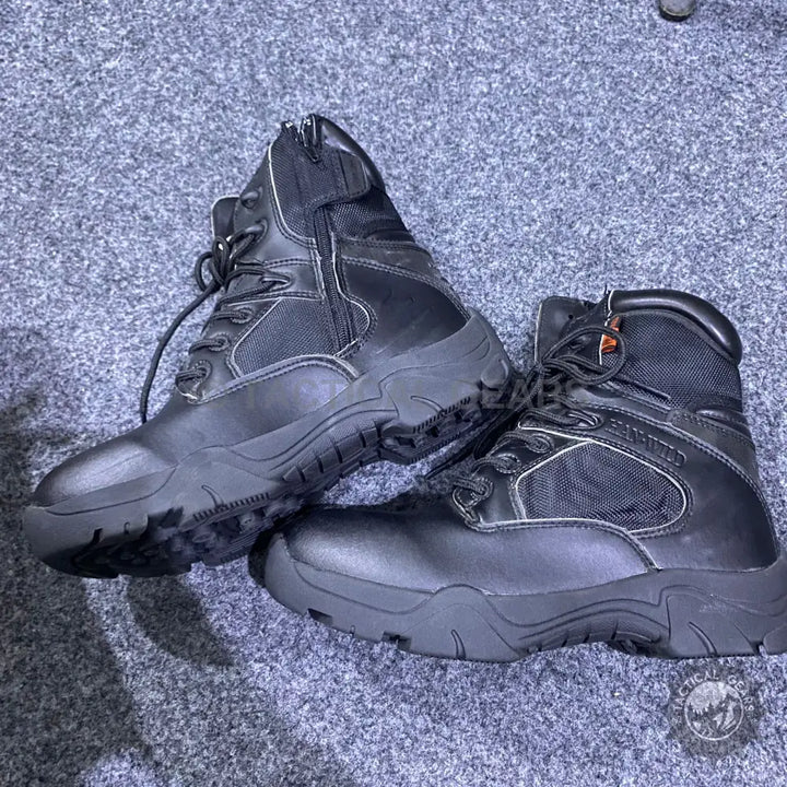 Tactical Delta Military Shoes original quality black leather and mesh tactical boots