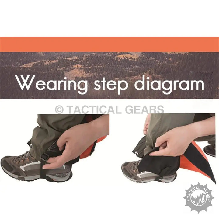 Outdoor Protective Leg Cover featuring durable hiking gaiters for outdoor protection