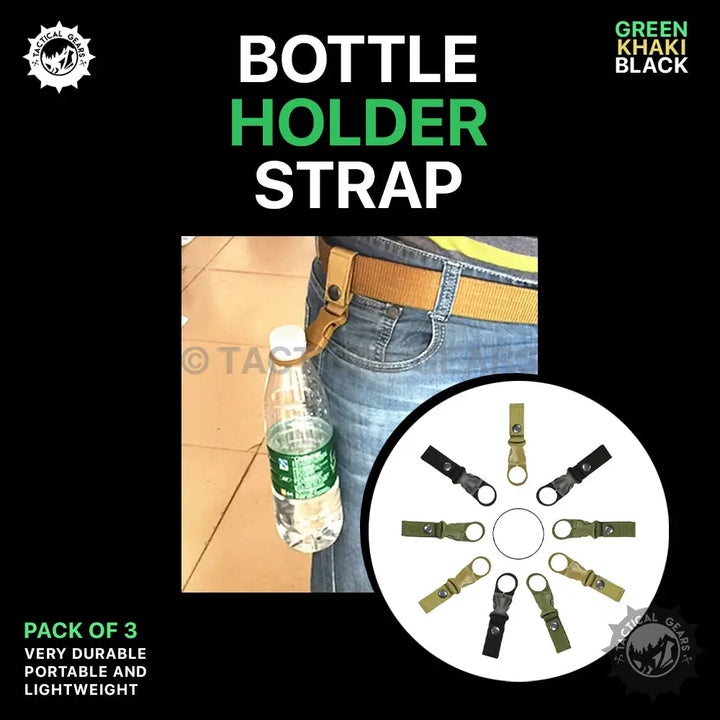 Bottle Holder Strap (Pack of 3) Camping & Hiking