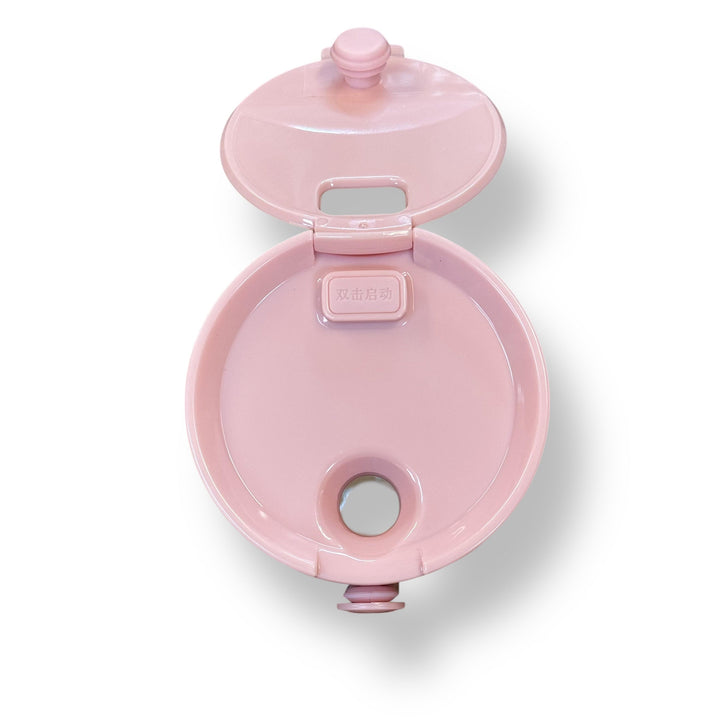 Pink plastic flip-top lid with drinking spout for Personal Portable Blender lot imported
