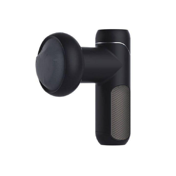 Black handheld deep rolling massager with spherical head and textured grip for hs-09 deep rolling