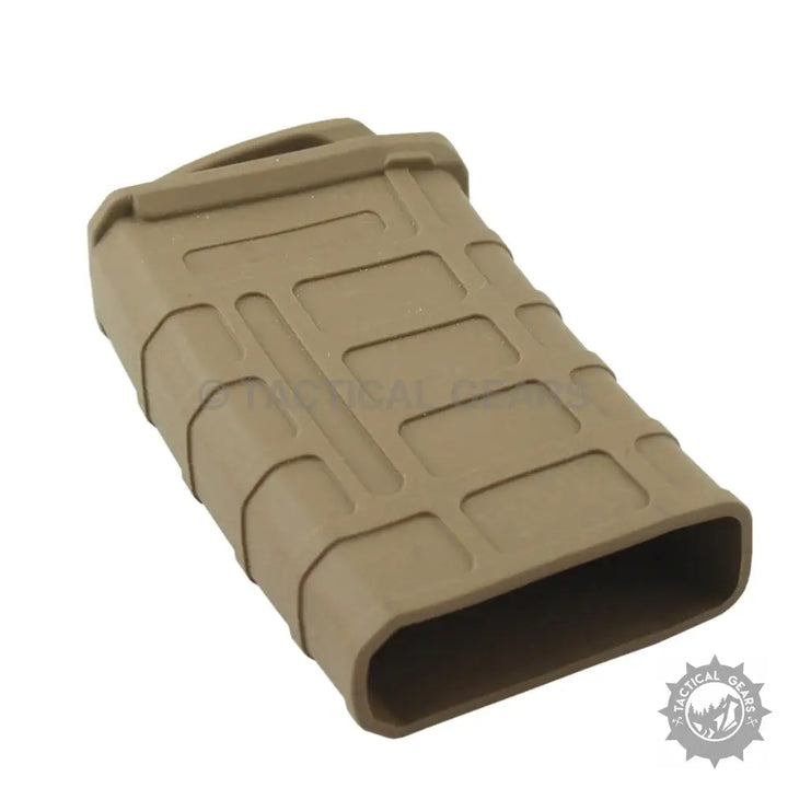 Tan polymer magazine cover shown on PMAG-Magazine Rubber Cover for enhanced protection