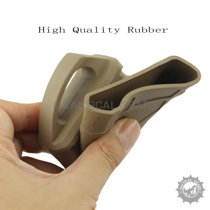 Flexible tan rubber cover for PMAG magazine, tactical gear pouch for magazines