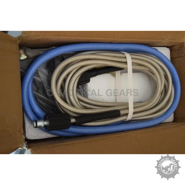 Coiled pressure washer hose and spray gun for Makalita High Pressure Water Cleaning Machine with foam cannon