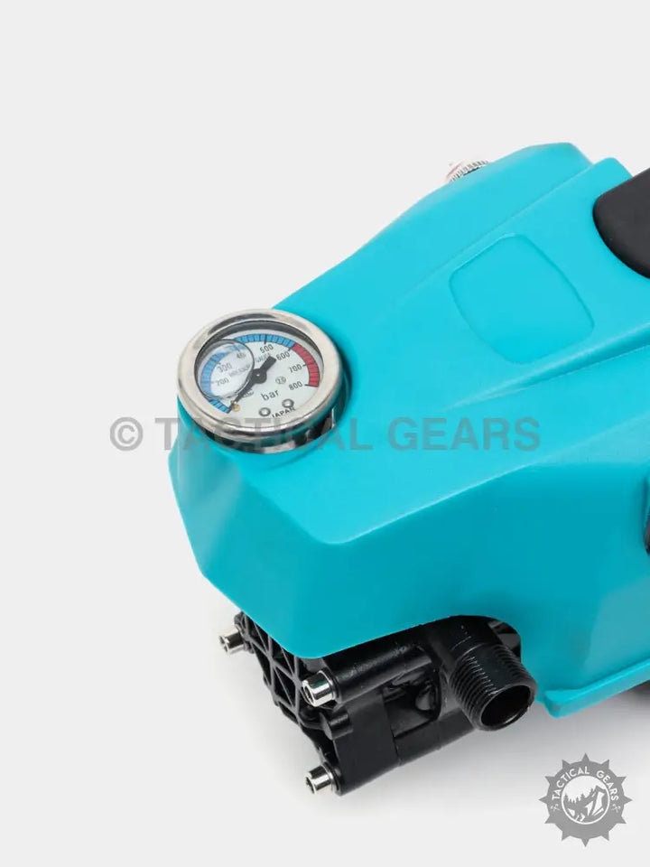 Turquoise Makalita High Pressure Water Cleaning Machine with pressure gauge and water inlet