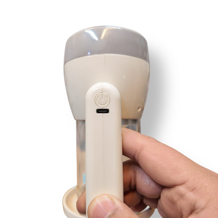 Portable LED Flashlight Lantern with water dispenser and USB-C charging port