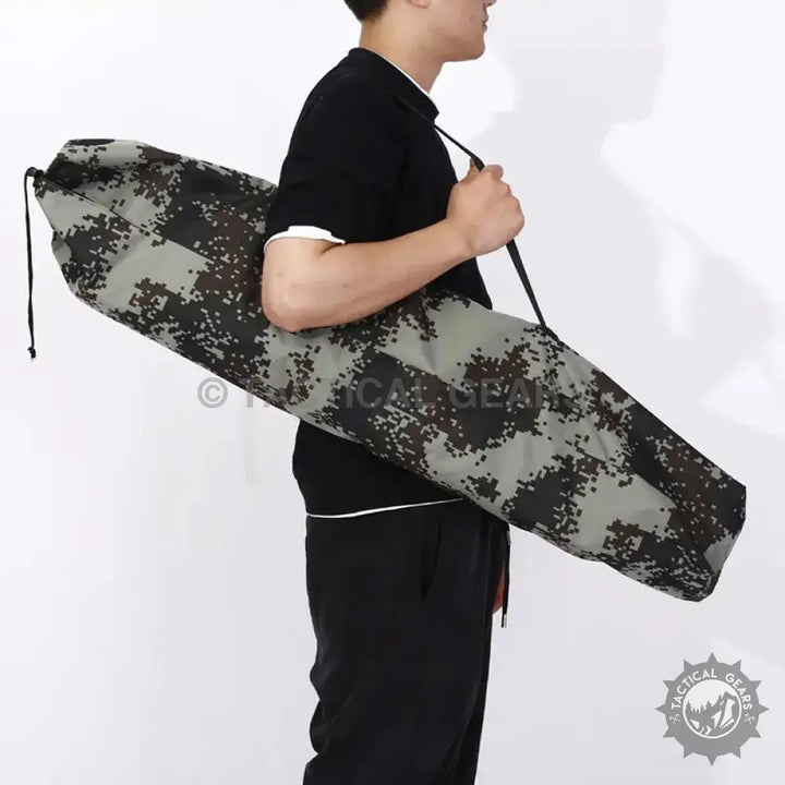 Camouflage digital pattern carrying bag for portable outdoor folding camping bed