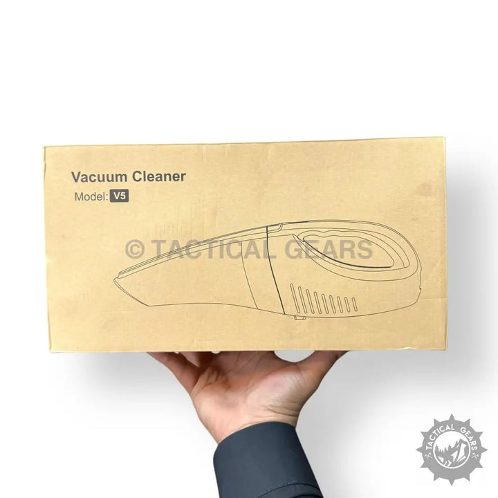 Boxed portable rechargeable handheld vacuum cleaner model V5 for car cleaning