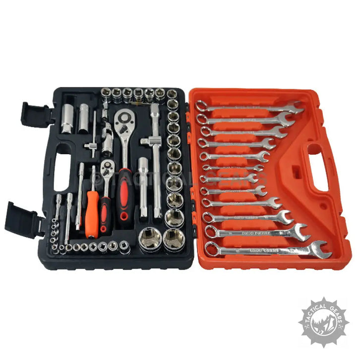 Professional Garage 61pcs Hardware Tools Kit with ratchet wrench inch socket and extension bar