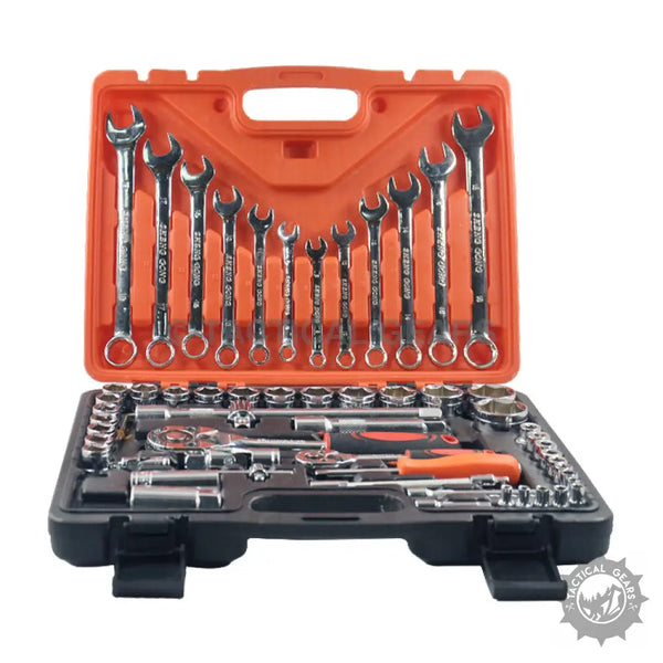 Open Professional Garage 61pcs Hardware Tools Kit with ratchet wrench inch socket and extension bar