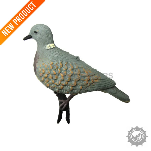 Realistic gray-green pigeon decoy with textured feathers and dark legs for guguluza pigeon decoy pair