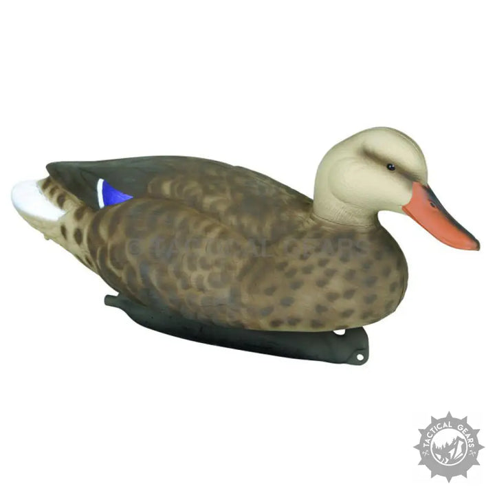 Realistic Mallard Duck Decoys with blue wing patch and orange beak for hunting or decor