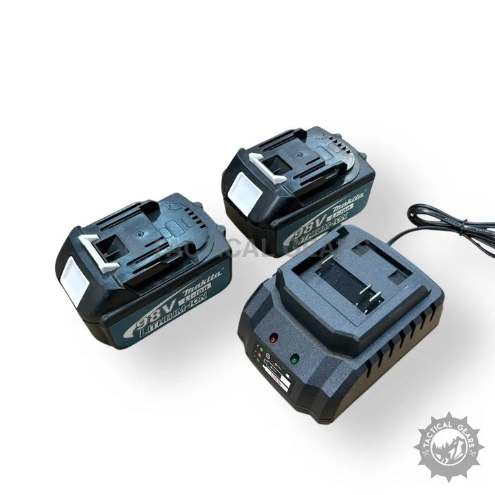 Rechargeable Angle Grinder Kit with Two Batteries and Charger for versatile power tools