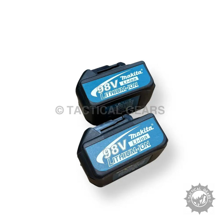 Two 98V Makita Li-ion batteries for Rechargeable Angle Grinder Kit with two batteries