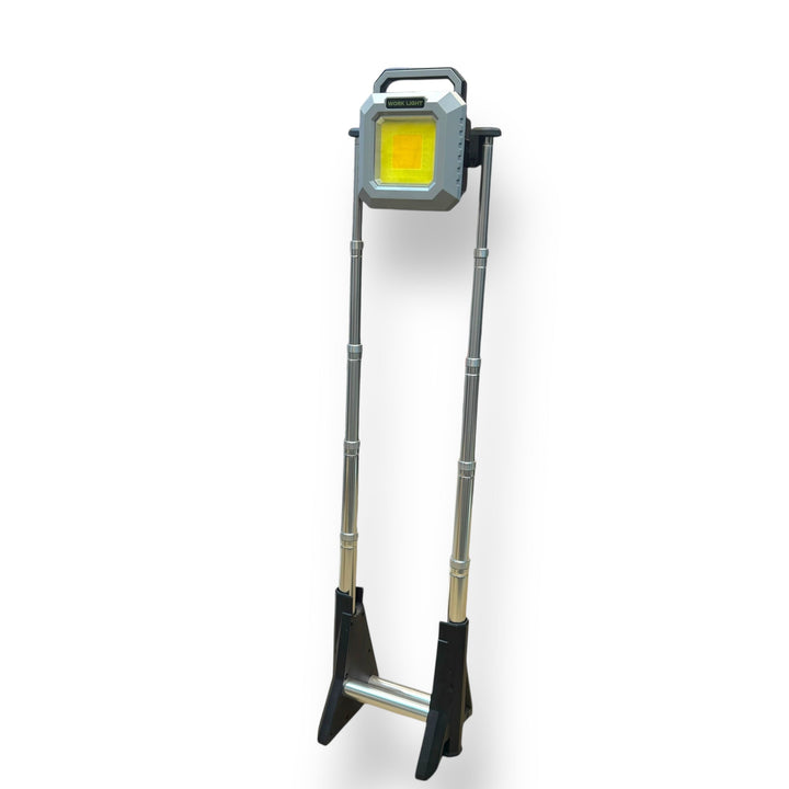 Portable Rechargeable LED Folding Work Light with Extendable Tripod and 9000mAh Power Bank