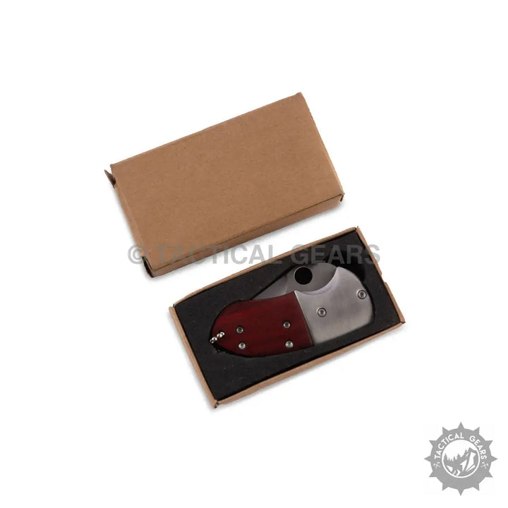 Browning Mini Knife with red and silver blade in box