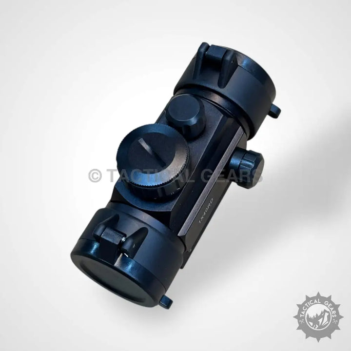 Black Tactical Red Dot Sight with Adjustment Knobs for Precise Green Dot Targeting