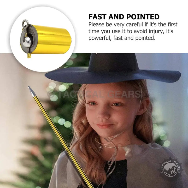 Retractable metal magic telescopic stick for tricks or self-defense safety