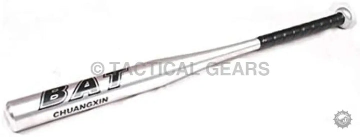 Silver Aluminum Baseball Bat with Black Grip for Durable Bat Performance