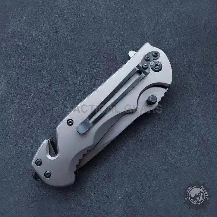 SOG Tactical Folding Pocket Knife with seatbelt cutter glass breaker and pocket clip