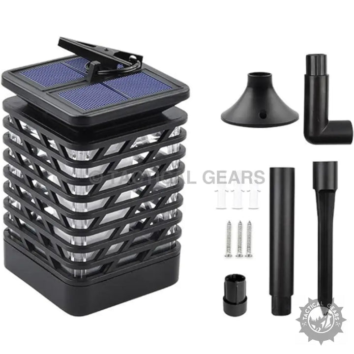 Solar Outdoor Garden Light with stake and mounting options for outdoor garden illumination