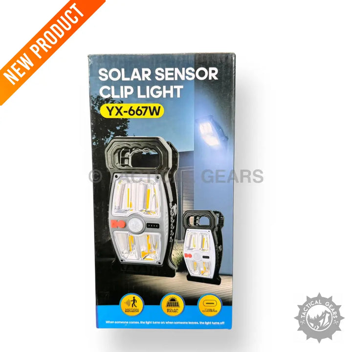 Solar Sensor Clip Work Light with Model YX-667W featuring solar sensor clip and sensor functionality