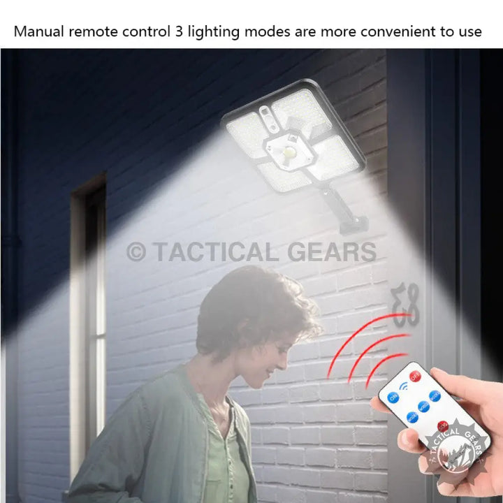 Outdoor Solar Street Light with Remote Control and Multiple Lighting Modes for Street Lighting