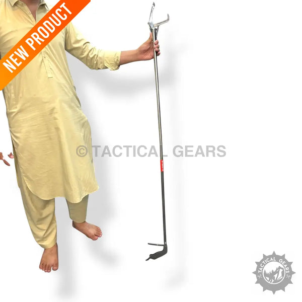 Stainless Steel Snake Catcher Tong with grabber claw for safe reptile handling
