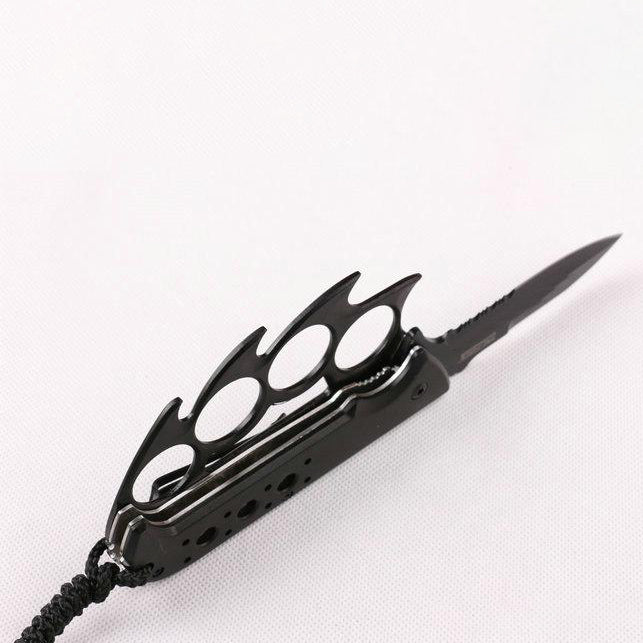 TACFORCE Serrated Force Knife with Folding Utility Design