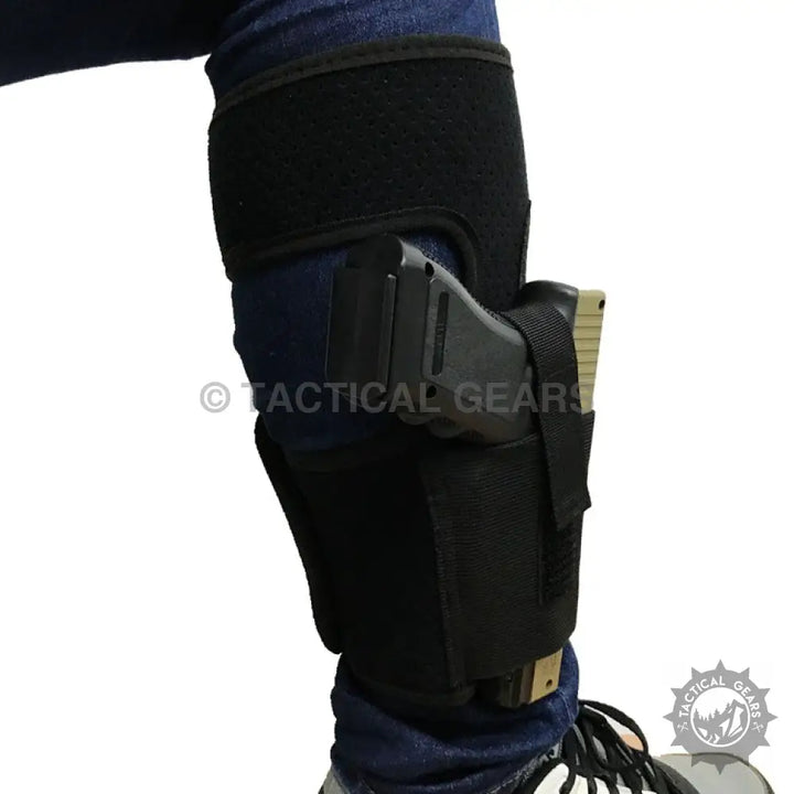 Black ankle holster for handgun from Tactical Concealed Foot Holster for tactical concealed carry