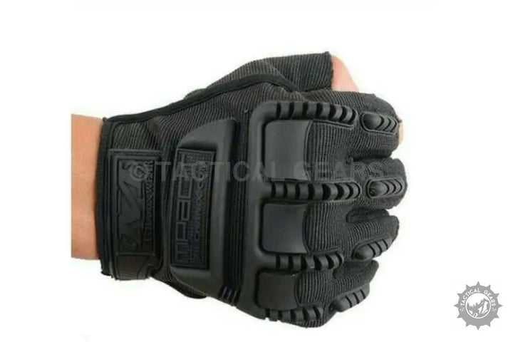 Mechanix MPACT Fingerless Impact Resistant Gloves for Gym and Bike Riding Black Wearables