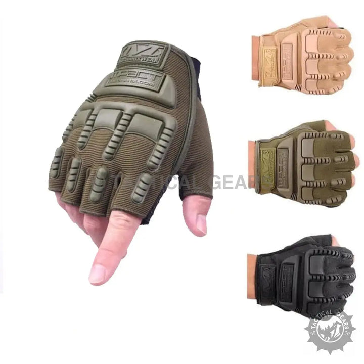 Mechanix MPACT Fingerless Impact Resistant Gloves for Gym and Bike Riding Wearables