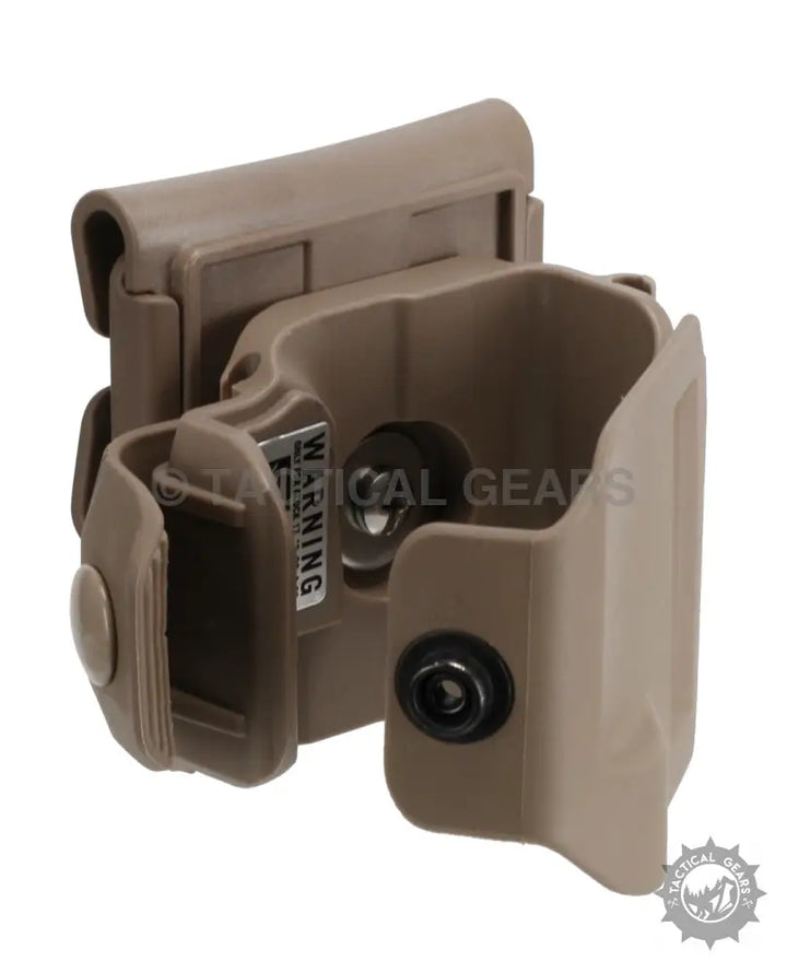 Coyote brown tactical holster for Glock made of FDE polymer tactical material
