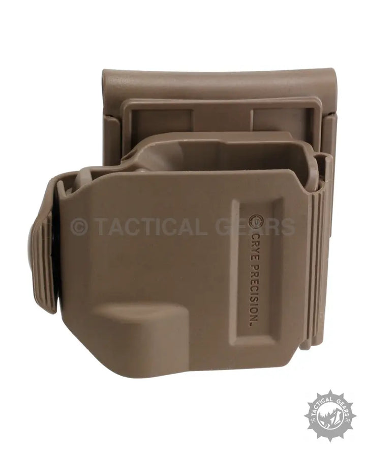 Tan polymer tactical pistol holster for Glock, FDE polymer tactical holster