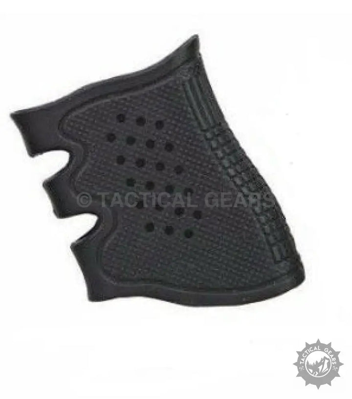 Black textured pistol rubber grip with finger grooves from Rubber Grip Pack of 3