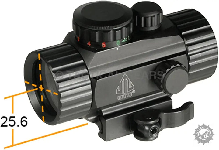Black tactical red green dot sight with 25.6mm objective lens for UTG 3.8’’ ITA scope