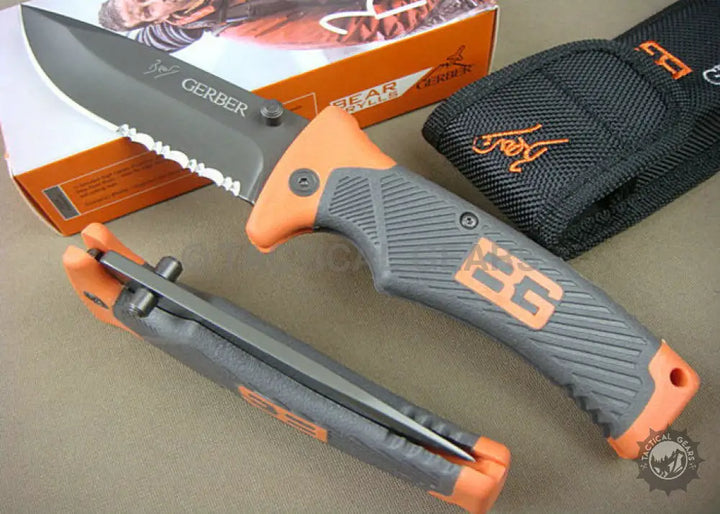 Gerber Bear Grylls rescue outdoor knife with 5cm serrated blade
