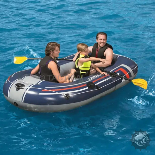 Inflatable Tender Boat With Paddles & Air Pump featuring treck x2 high puncture resistant PVC