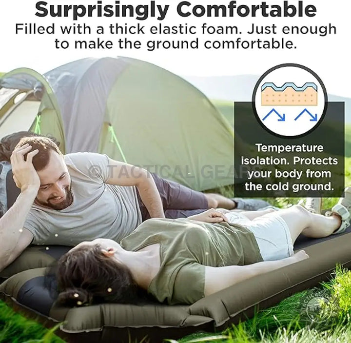 Inflatable camping sleeping pad from IFORREST offers comfort and thermal insulation