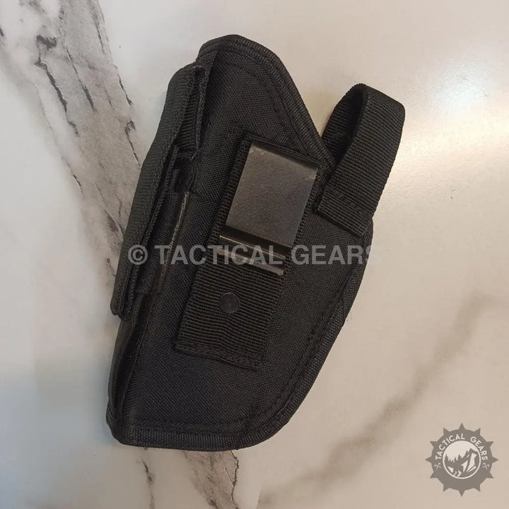 Universal Belt Holster with Strap Fabric Black Hunting & Shooting Accessories > Holsters