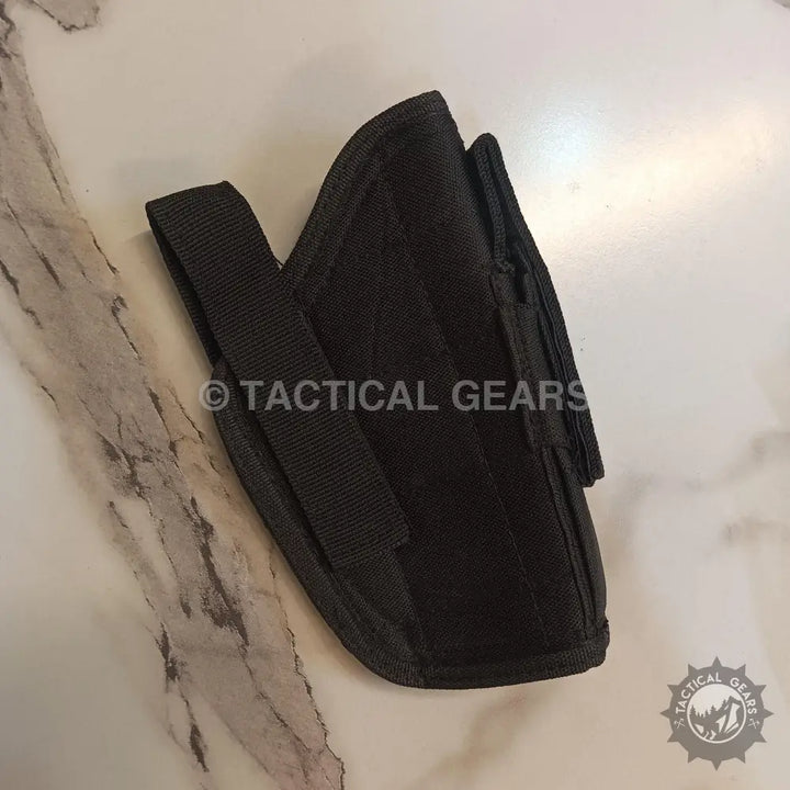 Universal Belt Holster with Strap Fabric Black Hunting & Shooting Accessories > Holsters