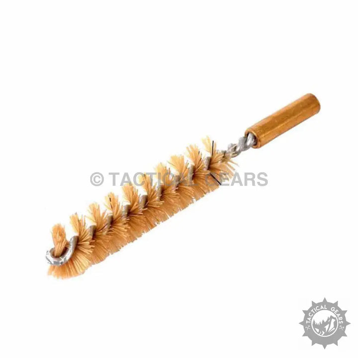 Portable 9mm cleaning kit pipe cleaning brush with stiff light brown bristles