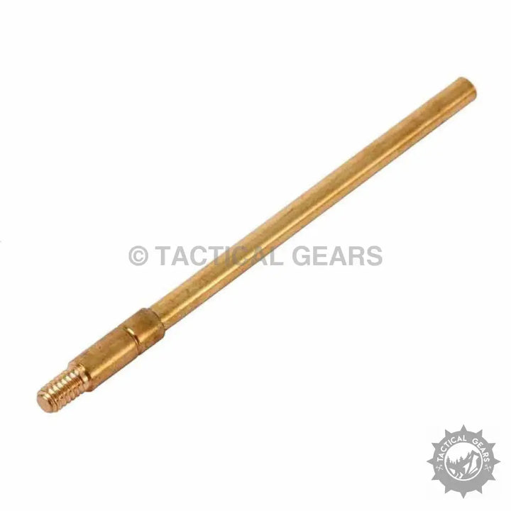 Brass cleaning rod with threaded end for brushes in Portable 9mm Cleaning Kit