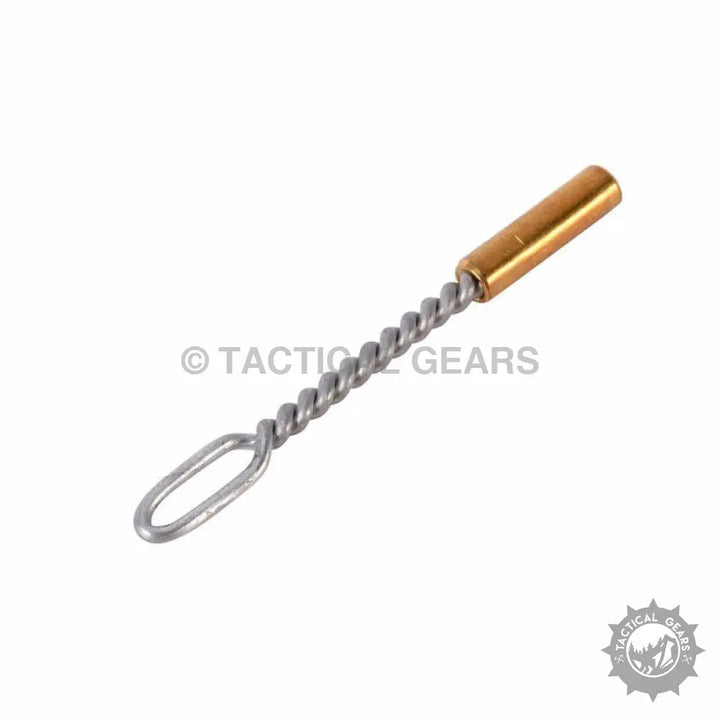 Bronze-tipped cleaning brush with looped handle for Portable 9mm Cleaning Kit