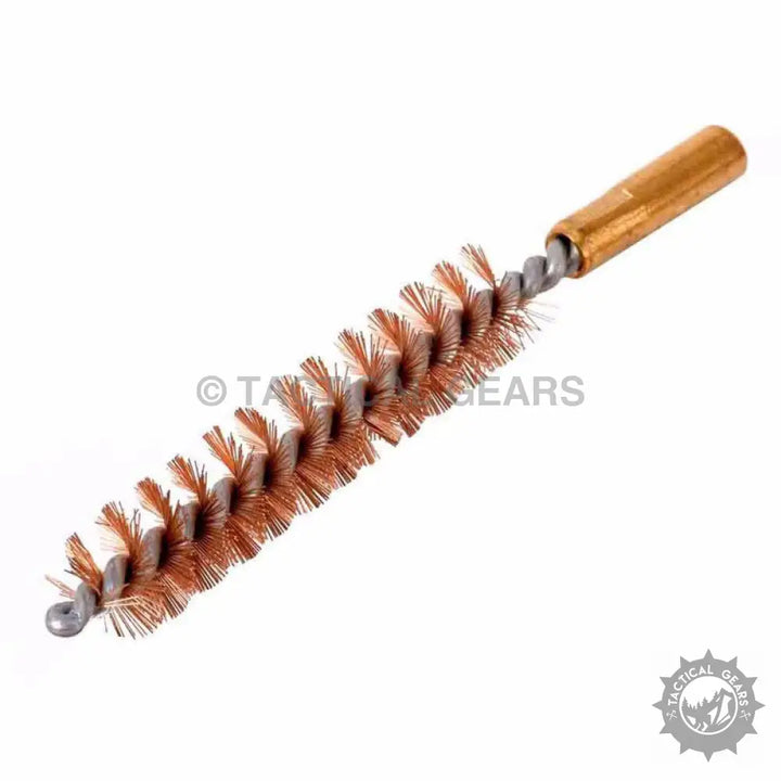 Copper bore brush with brass tip in Portable 9mm Cleaning Kit for effective 9mm cleaning