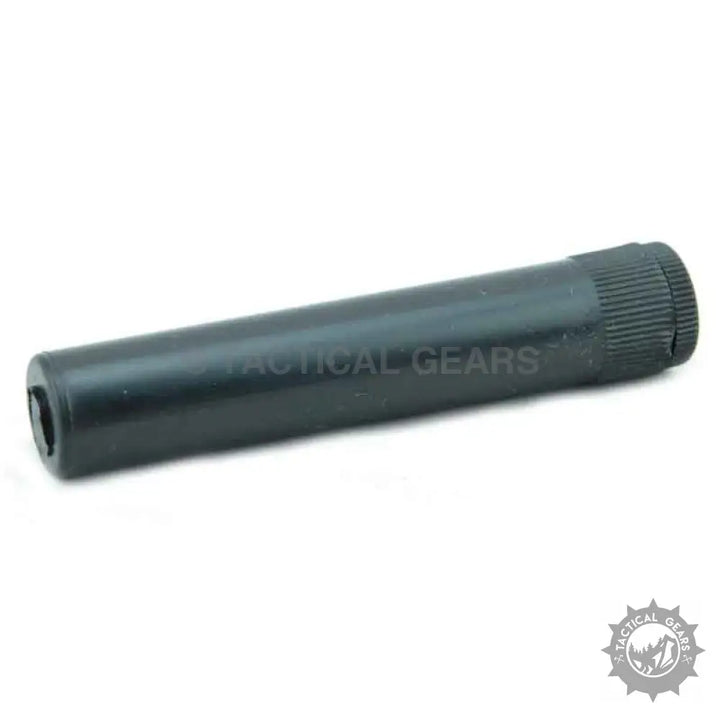 Black tactical silencer in cleaning tool kit