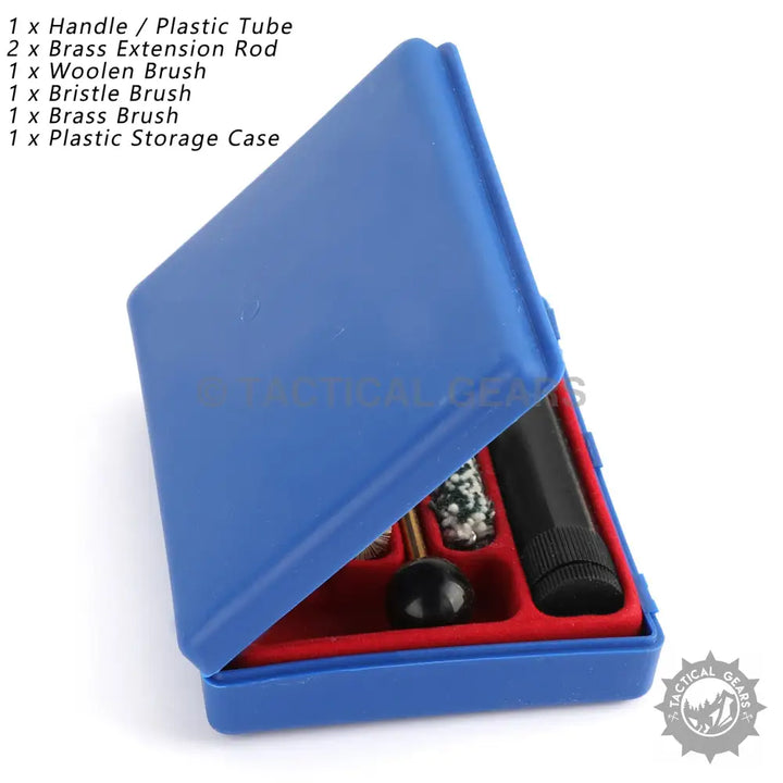 Blue Cleaning Tool Kit with Brushes and Handle