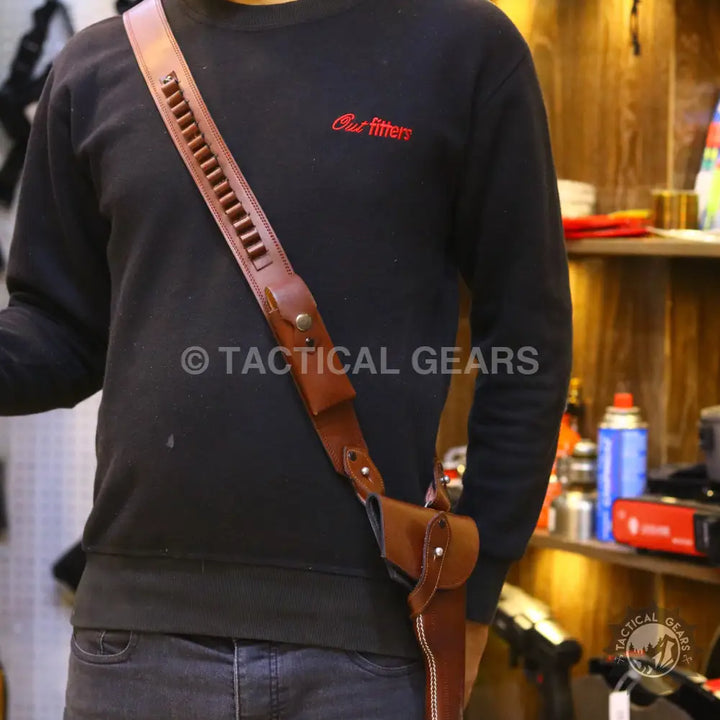 Universal One Sided Shoulder Holster Smooth Leather Hunting & Shooting Accessories > Holsters
