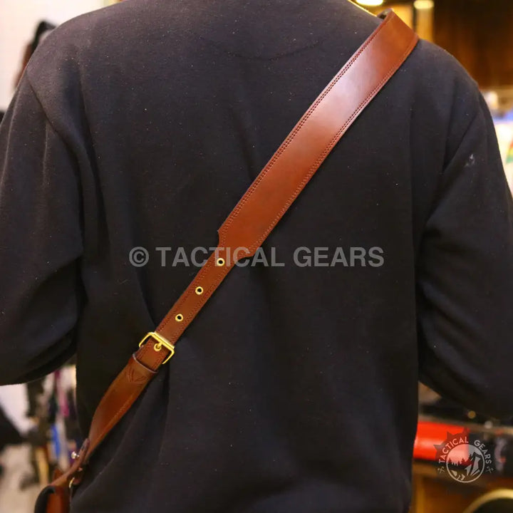 Universal One Sided Shoulder Holster Smooth Leather Hunting & Shooting Accessories > Holsters